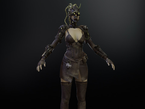 CyberPunkGirl 3D 模型