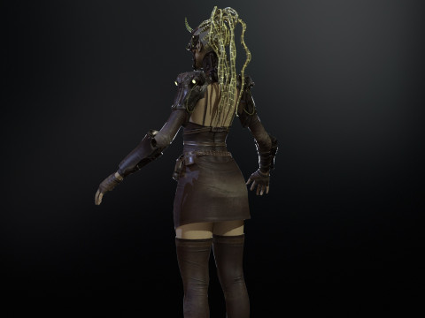 CyberPunkGirl 3D 模型
