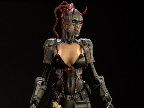 CyberPunkGirl 3D 模型