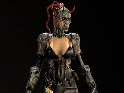CyberPunkGirl 3D Model