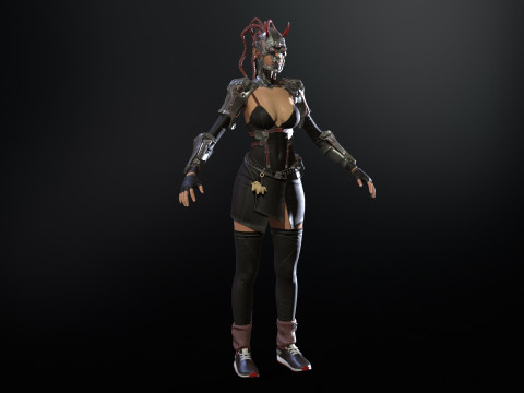 CyberPunkGirl 3D 模型