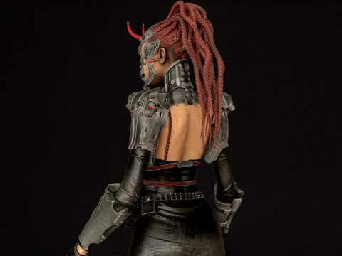 CyberPunkGirl 3D 模型
