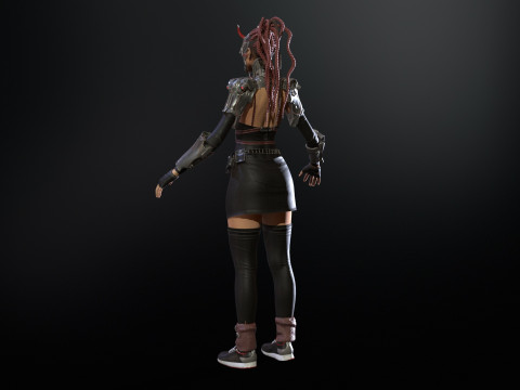 CyberPunkGirl 3D 模型