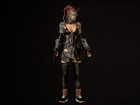 CyberPunkGirl 3D 模型