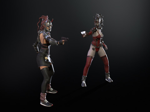 CyberPunkGirl 3D 模型