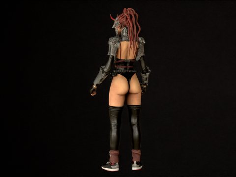 CyberPunkGirl 3D 模型
