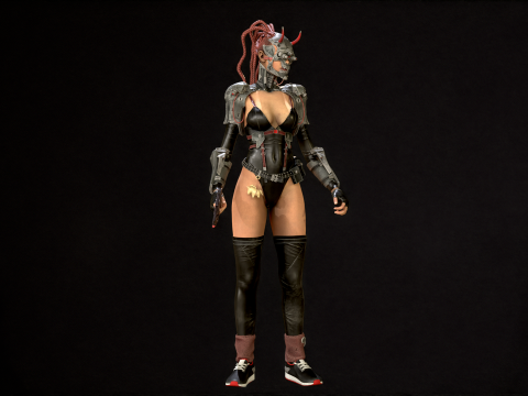 CyberPunkGirl 3D 模型