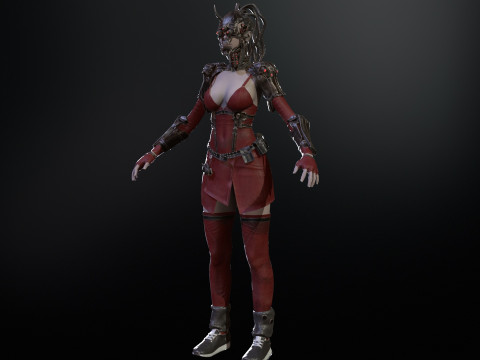 CyberPunkGirl 3D 模型