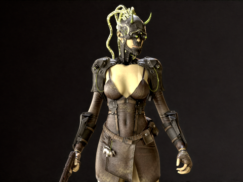CyberPunkGirl 3D 模型