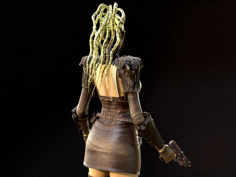 CyberPunkGirl 3D 模型