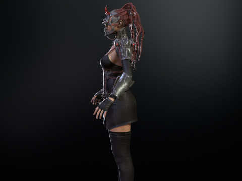 CyberPunkGirl 3D 模型