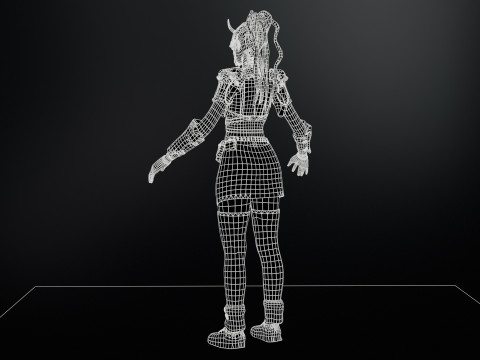 CyberPunkGirl 3D 模型