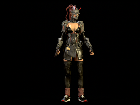 CyberPunkGirl 3D 模型