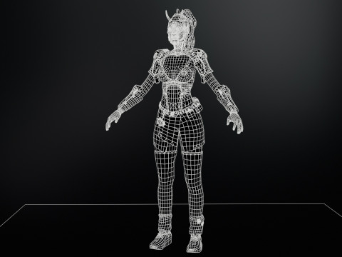 CyberPunkGirl 3D 模型