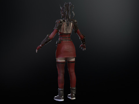 CyberPunkGirl 3D 模型
