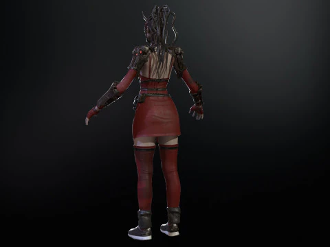 CyberPunkGirl 3D Model
