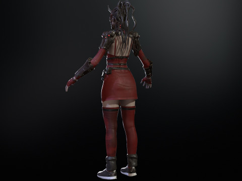 CyberPunkGirl 3D 模型