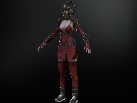 CyberPunkGirl 3D 模型