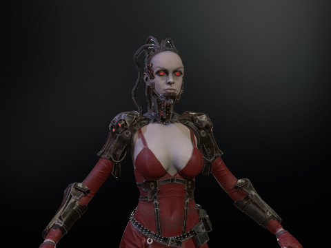 CyberPunkGirl 3D 模型