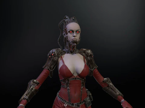 CyberPunkGirl 3D Model