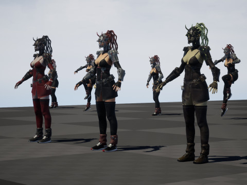 CyberPunkGirl 3D 模型