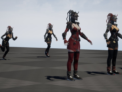 CyberPunkGirl 3D 模型