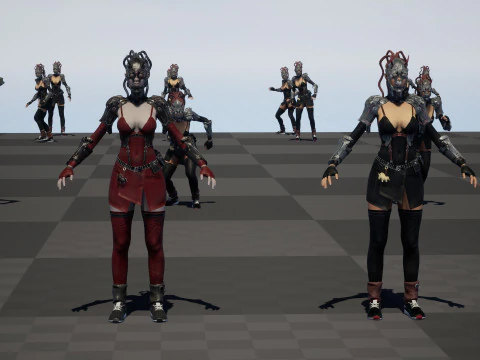 CyberPunkGirl 3D Model