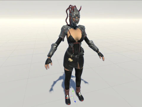 CyberPunkGirl 3D Model