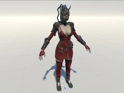 CyberPunkGirl 3D Model