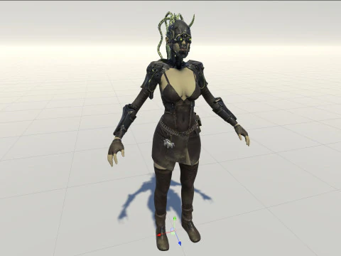 CyberPunkGirl 3D Model