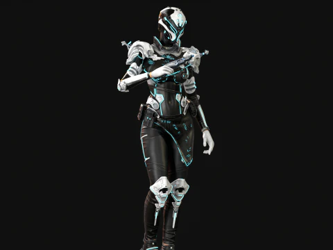 SciFiCopGirl 3D Model