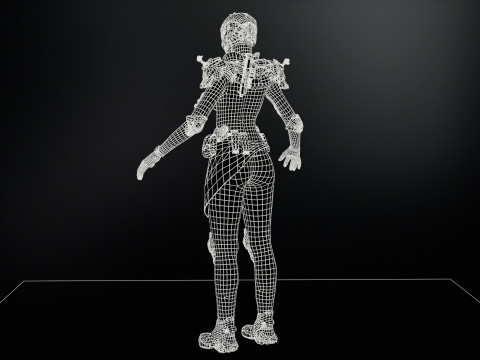 SciFiCopGirl Modelo 3D