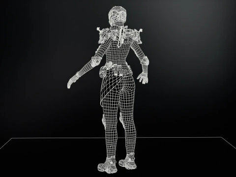 SciFiCopGirl 3D Model