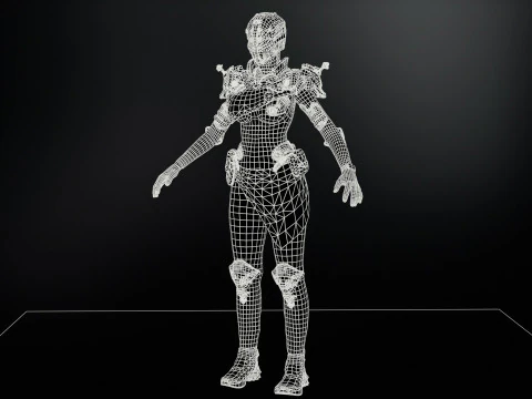 SciFiCopGirl 3D Model