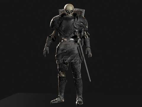 Skeleton Knight 3D 모델