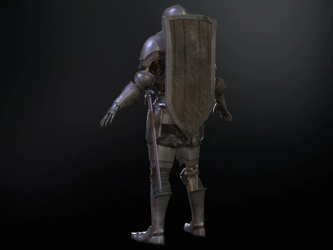 Cavaliere Scheletro Modello 3D