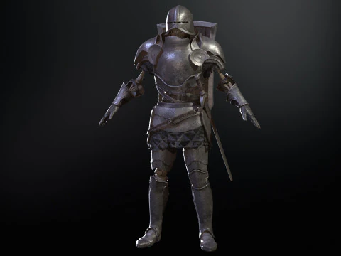 Cavaliere Scheletro Modello 3D