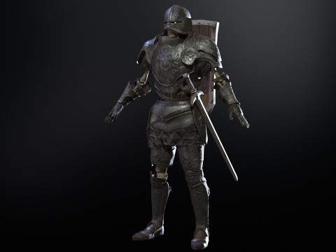Skeleton Knight 3D 모델