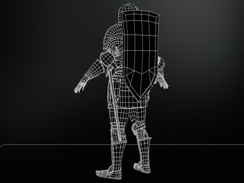 Skeleton Knight 3D 모델