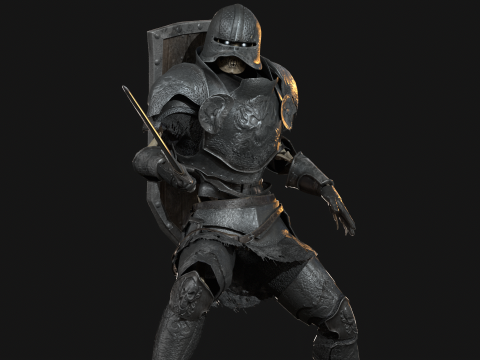 Skeleton Knight 3D 모델