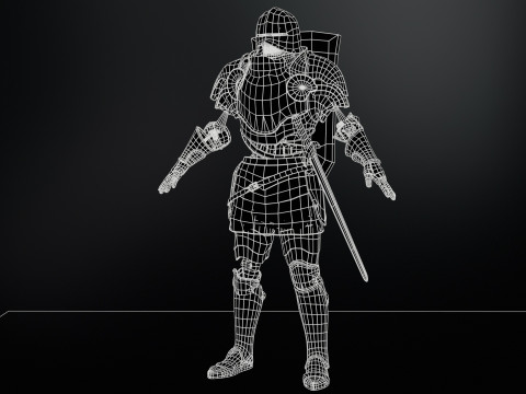 Skeleton Knight 3D 모델