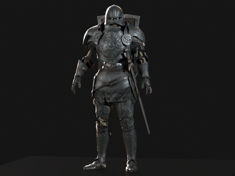 Skeleton Knight 3D 모델