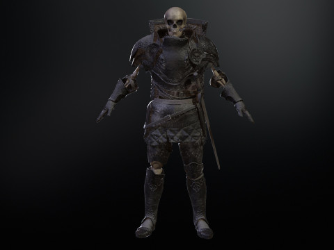 Skeleton Knight 3D 모델