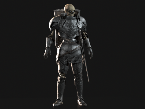Skeleton Knight 3D 모델