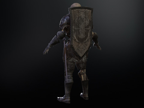 Skeleton Knight 3D 모델