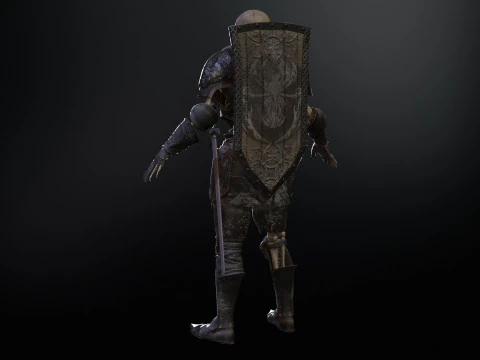 Cavaliere Scheletro Modello 3D