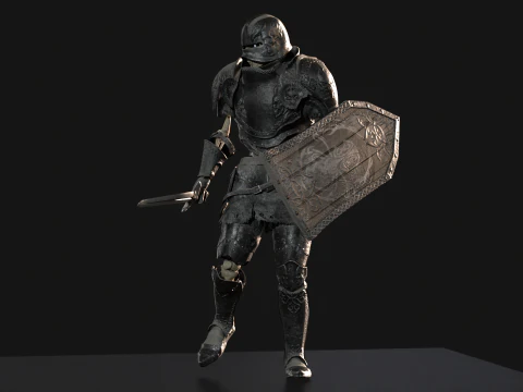 Cavaliere Scheletro Modello 3D