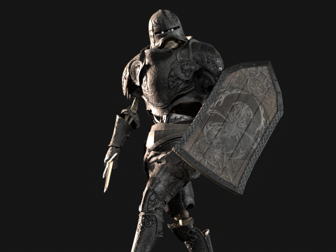 Skeleton Knight 3D 모델