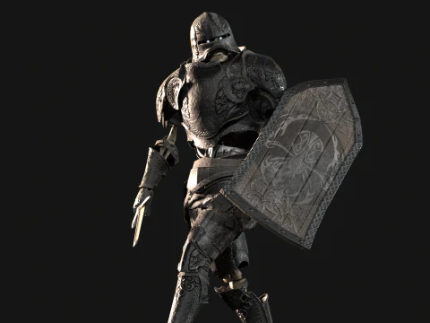 Cavaliere Scheletro Modello 3D