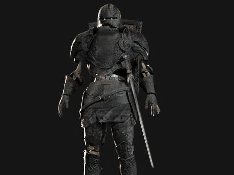 Skeleton Knight 3D 모델